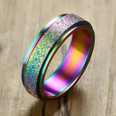Chromatica Sandblasted Spinner Ring